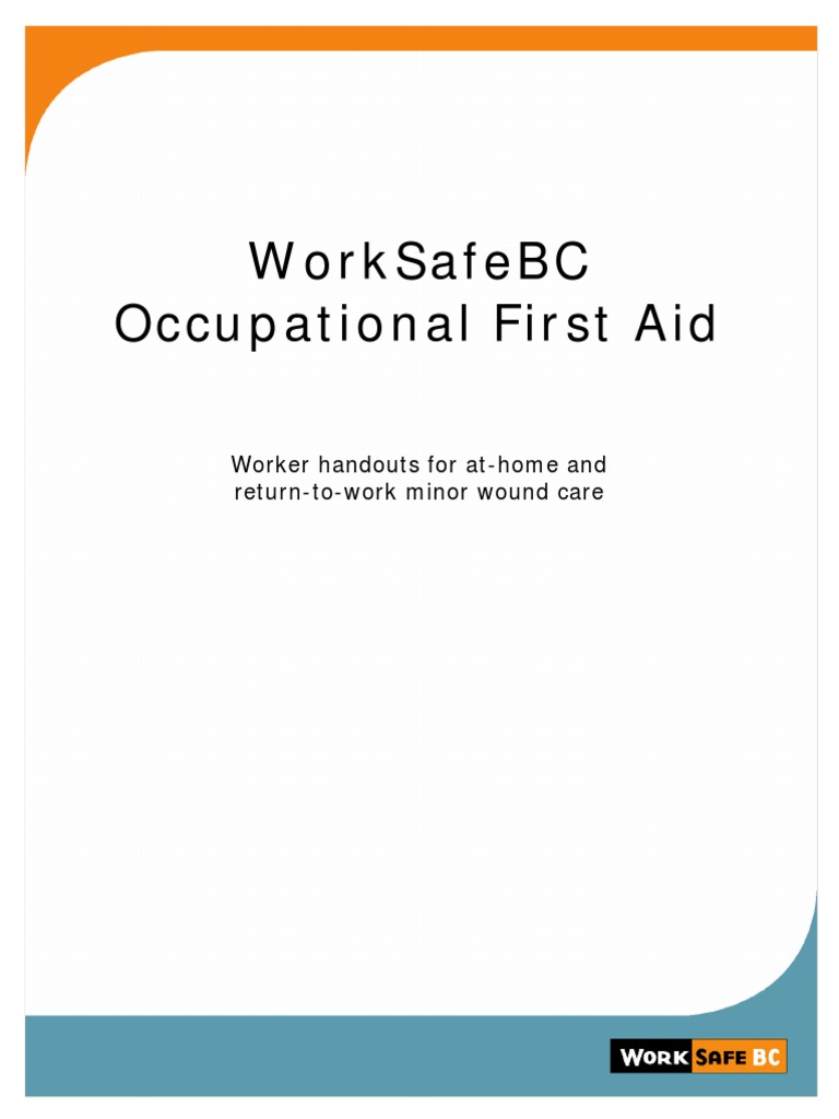 Worker Handouts Minor Wound Care PDF en PDF Wound Burn