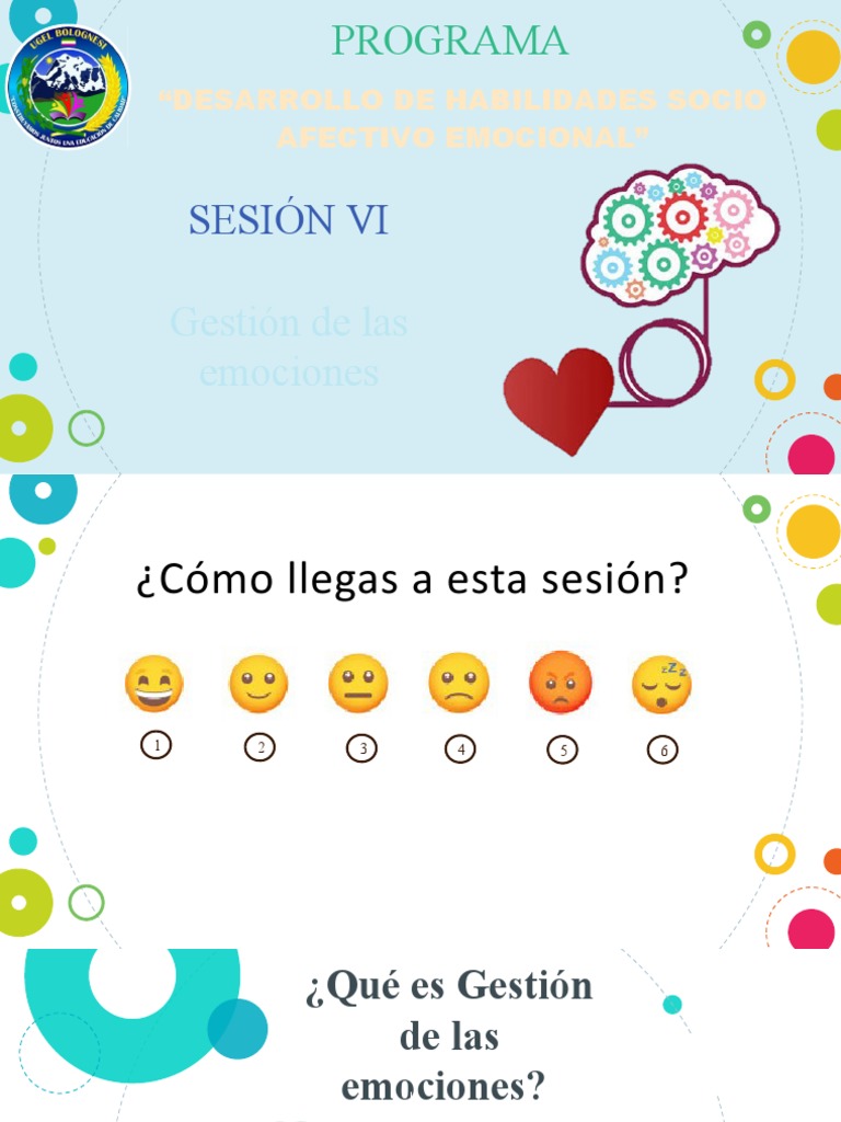 Gestión de Emociones y Autorregulación | PDF | Las emociones | Aprendizaje
