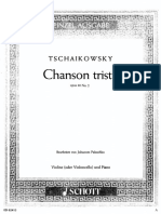 Txaicofski Chanson Triste Op 40 n 2 Viola i Piano (Partitura Tchaikovsky)
