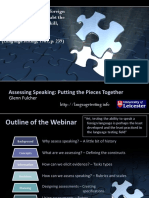Assessing Speaking: Putting The Pieces Together