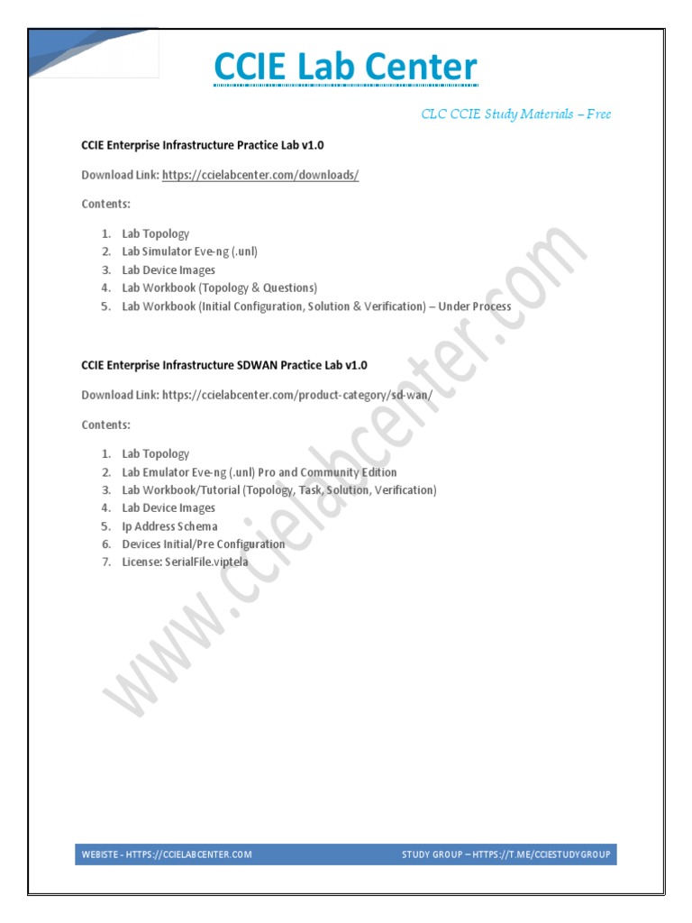 CCIE Lab Center Free Labs | PDF | Command Line Interface | Computer File