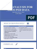 Grouped Data For Data Analysis