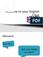 Welcome To Your English Class Maria