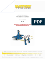 Portable Rock Shear Box: Instruction Manual