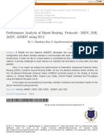 Performance Analysis of Manet Routing Protocols - DSDV, DSR, AODV, AOMDV Using NS-2