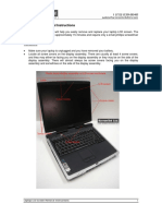 Laptop LCD Screen Removal Instructions 1