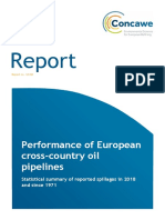 Performance of European cross-country oil pipelines statistical summary report