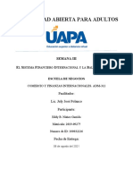 Sistema financiero internacional y balanza de pagos