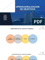 Taller Proyecto de Especialidad - Operacionalizacion de Objetivos