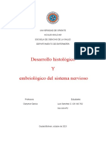 Desarrollo Histológico y Embriologico Del Sistema Nervioso Luis Sanchez 28140762