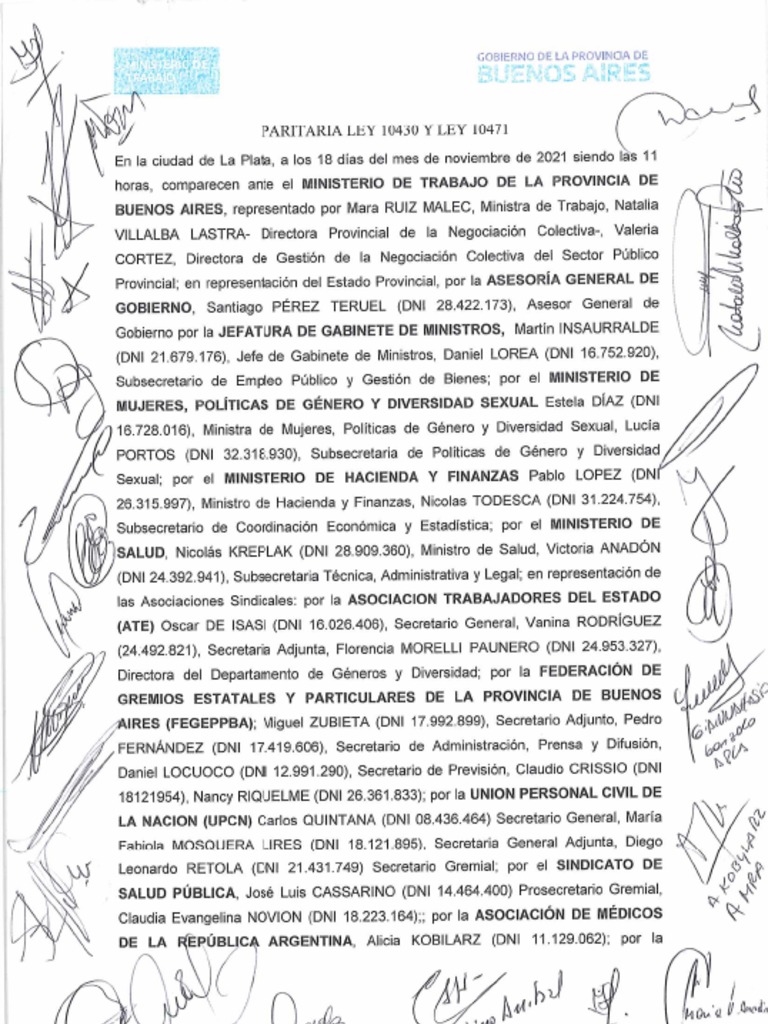 Nuevo Régimen de Licencias Parentales Ley10.430 - Ley 10.471 | PDF