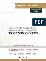 Recién Nacido de Término: Detección, Referencia Oportuna y Pautas de Egreso Hospitalario Del