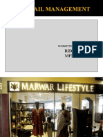 Retail Management: Ridhi Nahata MFM