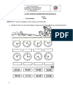 Evaluacion Matematica 3° Basico