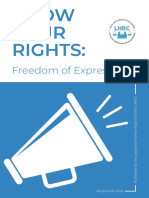 Freedom of Expression: September 2018
