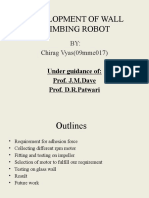 Development of Wall Climbing Robot: BY: Chirag Vyas (09mme017)