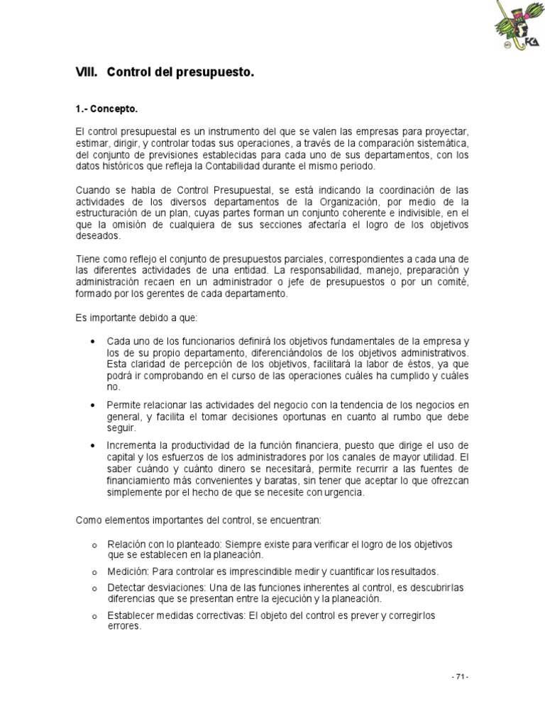 Control de Presupuesto | PDF | Presupuesto | Calidad (comercial)