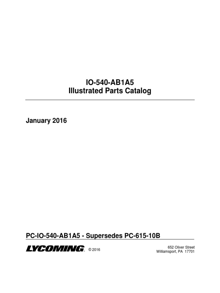 Io 540 Ab1a5 Parts Catalog PC Io 540 Ab1a5 | PDF | Internal Combustion ...