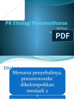 PR Etiologi Pneumothorax