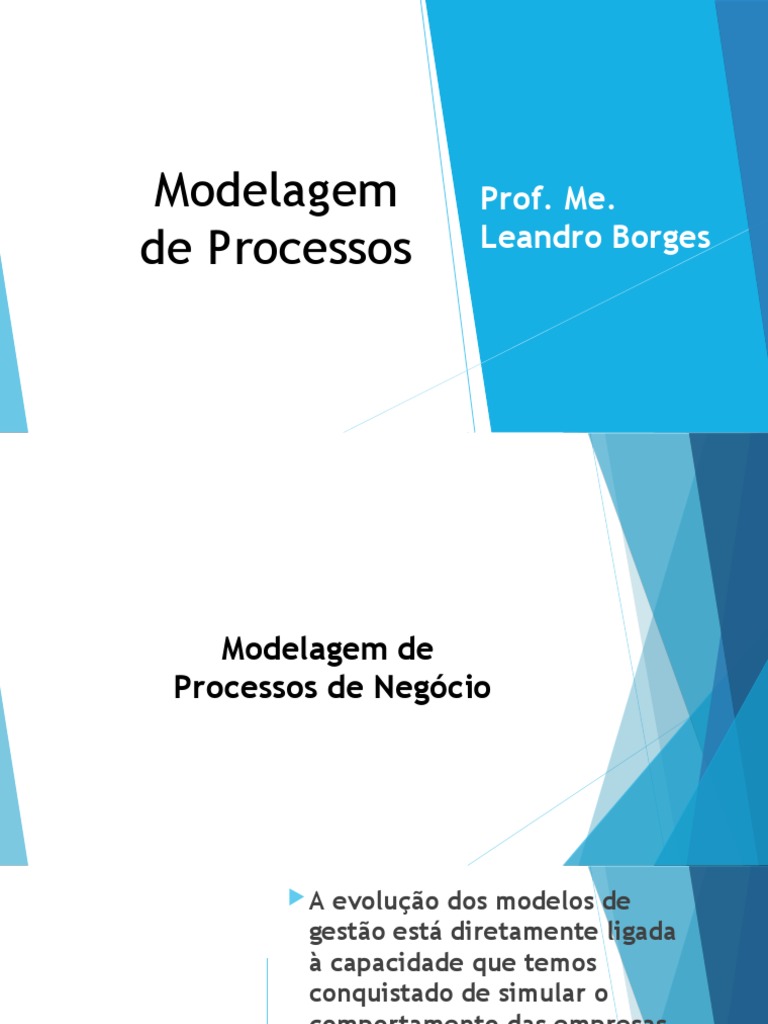Modelagem de Processos de Negócio | PDF | Business | Ciência de Sistemas