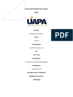 Tarea 3 de Tecnicas de Una Entrevista Psicologica