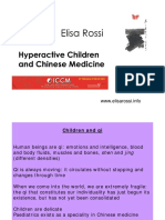 Dr. Elisa Rossi Hyperactive Children and Chinese Medicine