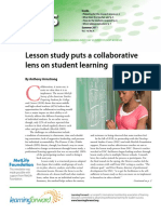 Lesson Study Puts A Collaborative Lens On Student Learning: For Schools