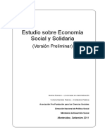 Estudio Sobre Economía Social y Solidaria: (Versión Preliminar)