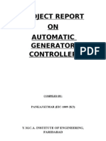 Automatic Genrator Controller (Project Report)