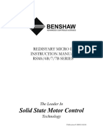 Benshaw RSM Redistart Micro Iom 890015-02-08