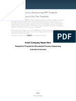 Recruitment Process Outsourcing RFP Template Introduction: How To Use This Template