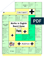 Board Game Maths in English Games 14381