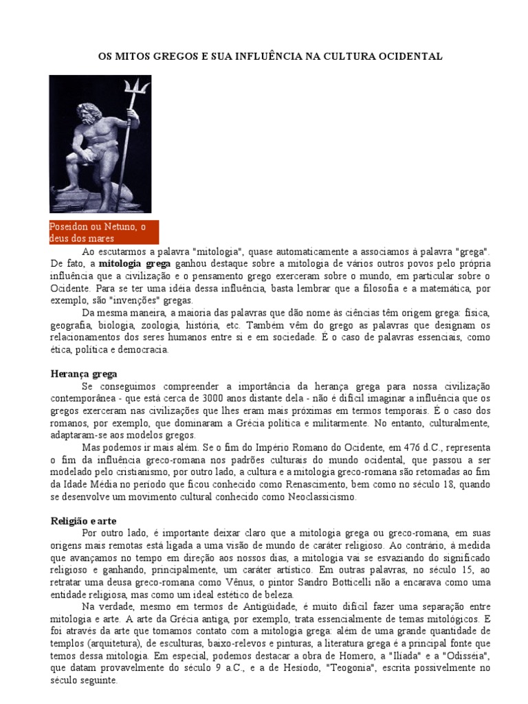 Significado de Nomes, PDF, Mitologia grega