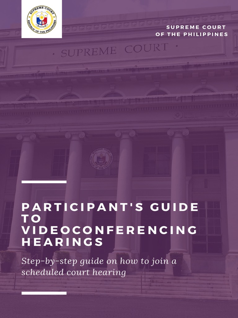 Joining Virtual Court Hearings Guide | PDF | Application Software ...