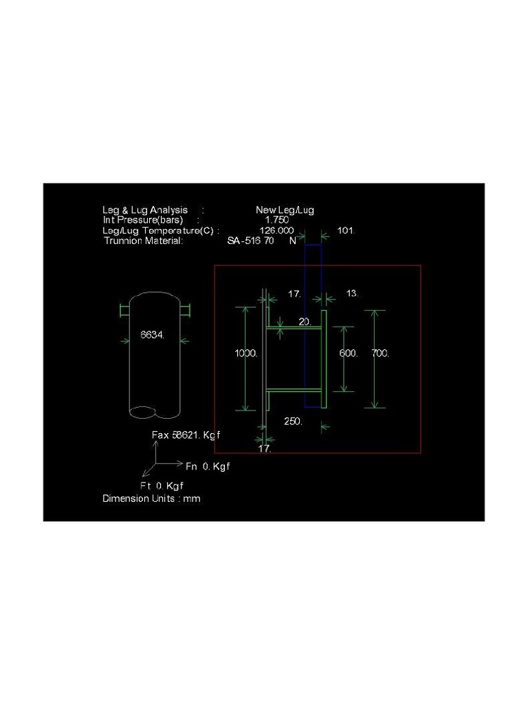 Drawing of Lifting Trunnion PDF