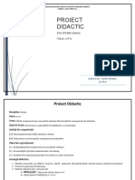 Proiect Didactic: DISCIPLINA:Științe Clasa: A II-a