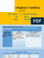 Present Perfect Simple: How Long ? (Cuánto Tiempo) For (Por) Since (Desde)