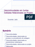 Descontinuidades em Juntas Soldadas Relacionadas Ao Projeto