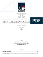 Proyecto Manual de Procedimientos RR - HH (Taller Integrado de Contabilidad)