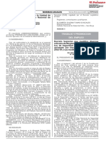 Ley de Seguridad y Salud en El Trabajo DS 005-2012-TR y Su Modificatoria