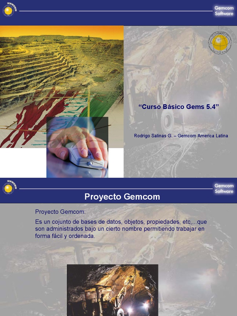 Curso Básico de Gemcom 5.4: Workspace y Sondajes | PDF | Tabla (base de ...