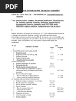 Nomenclatorul Documentelor Financiar