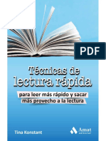 Técnicas de Lectura Rápida. para Leer Más Rápido y Sacra Más Provecho A La Lectura