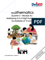 Mathematics: Quarter 2 - Module 4c: Multiplying 2-To-3 Digit Numbers by Multiples of 10 and 100