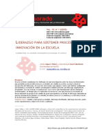 Liderazgo Para Sostener Procesos de Innovación en La Escuela