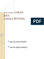 Notasi Ilmiah Dan Angka Penting