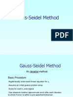 Gauss Seidel Method