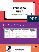 Educação Física - Sistemas Energéticos