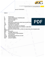 Especificaciones Tecnicas de Producto - AG Construye