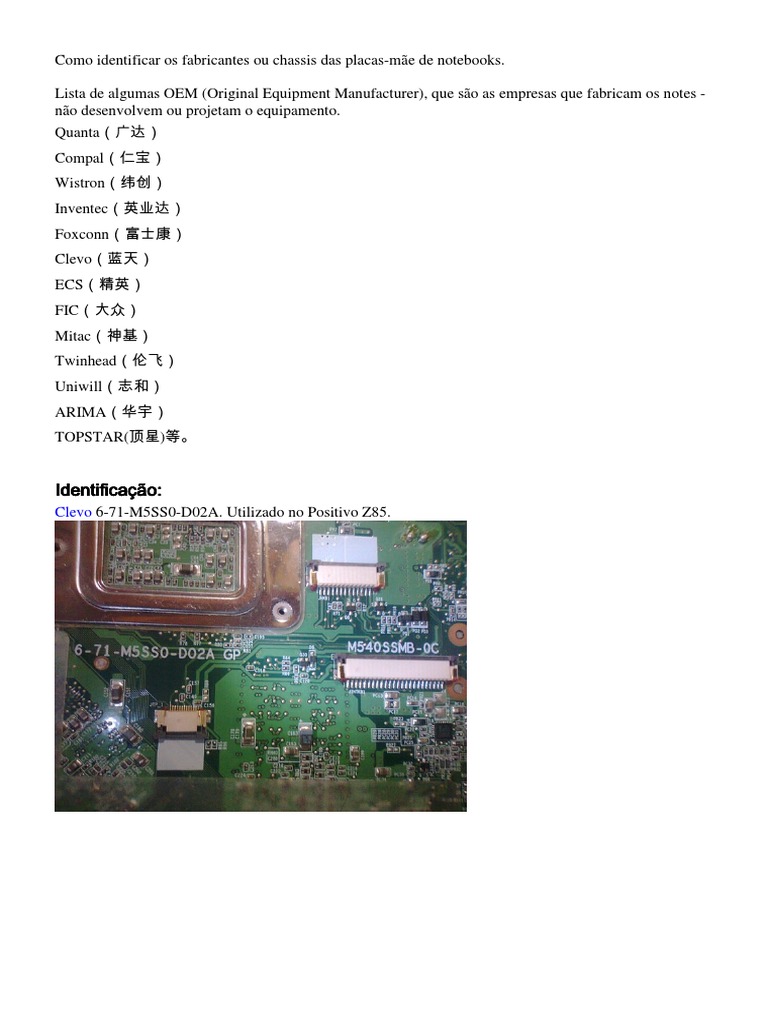 Tutorial de Como Identificar As Placassec | PDF | Computadores